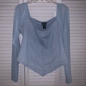 Plus size corset like top